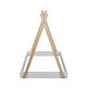 preview thumbnail 15 of 16, Tent Floor Bed With Triangle Structure, White+Natural