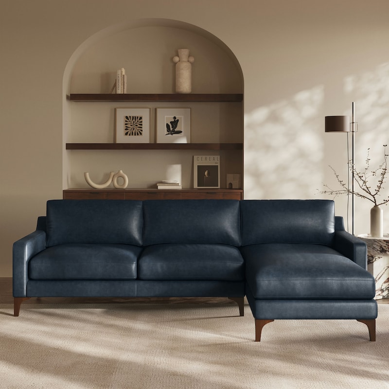 Poly & Bark Sorrento Sectional - Genuine Italian Leather