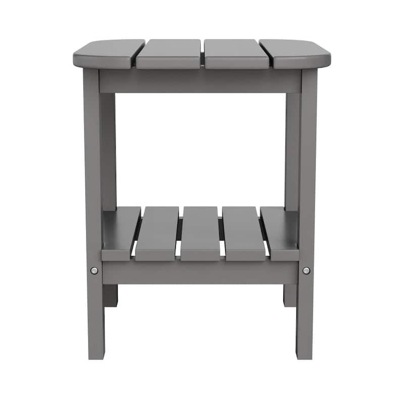 Commercial Grade All-Weather Adirondack Style Patio Side Table