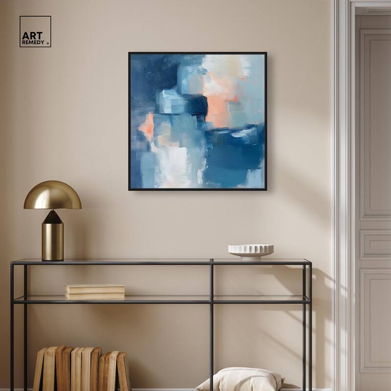 Whispering Blue I Canvas by Art Remedy