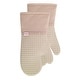 preview thumbnail 27 of 34, T-fal Textiles 2 Pack Soft Flex Waffle Silicone Oven Mitt Set Sand