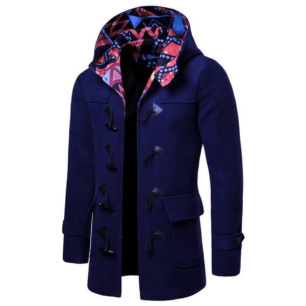 Shop Men Trench Coat Winter Long Jacket Double Breasted Overcoat