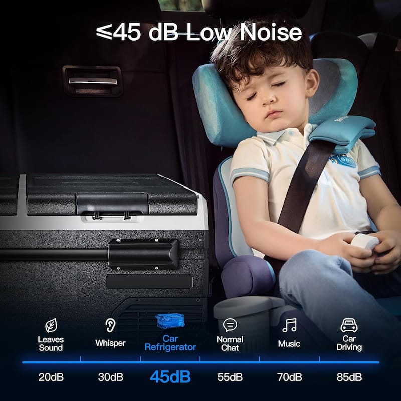 BODEGA Car Refrigerator,Dual Zone Cooler,Temp Independent,APP Control