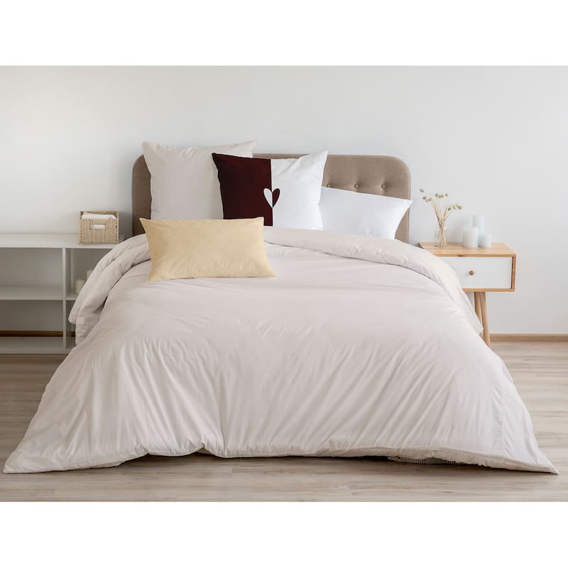 Modern Heart Valentines Day Accent Pillow
