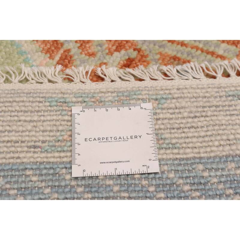 ECARPETGALLERY Hand-knotted Modern Oushak Ivory Wool Rug - 8' 3" x 9' 11"