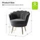 preview thumbnail 7 of 11, HULALA HOME Xabier Cute Modern Upholstered Barrel Chair Accent Chair with Tufted Back