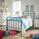 preview thumbnail 2 of 70, Giselle II Metal Bed iNSPIRE Q Modern Blue Steel - Twin