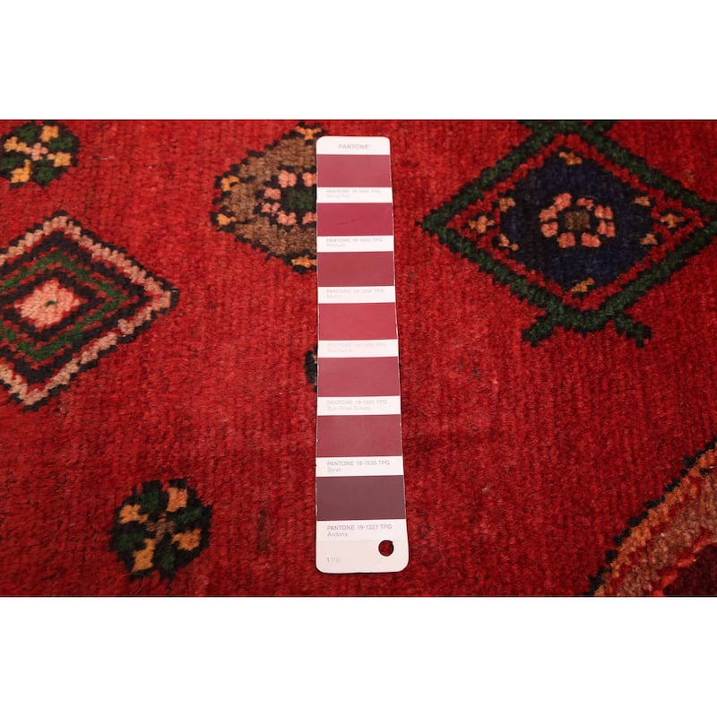 ECARPETGALLERY Hand-knotted Andelz Red Wool Rug - 4'7 x 6'1