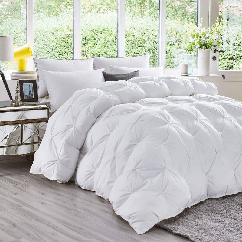 Luxurious AllSeason Goose Down Fiber Waterfowl Feather Fiber Comforter