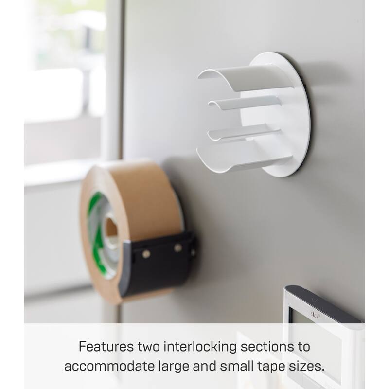 Yamazaki Home Magnetic Tape Holder, Steel - L 2.17 x W 3.66 x H 3.66 inches