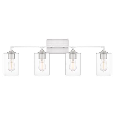 Prescott 4-Light Brushed Nickel Bath Light