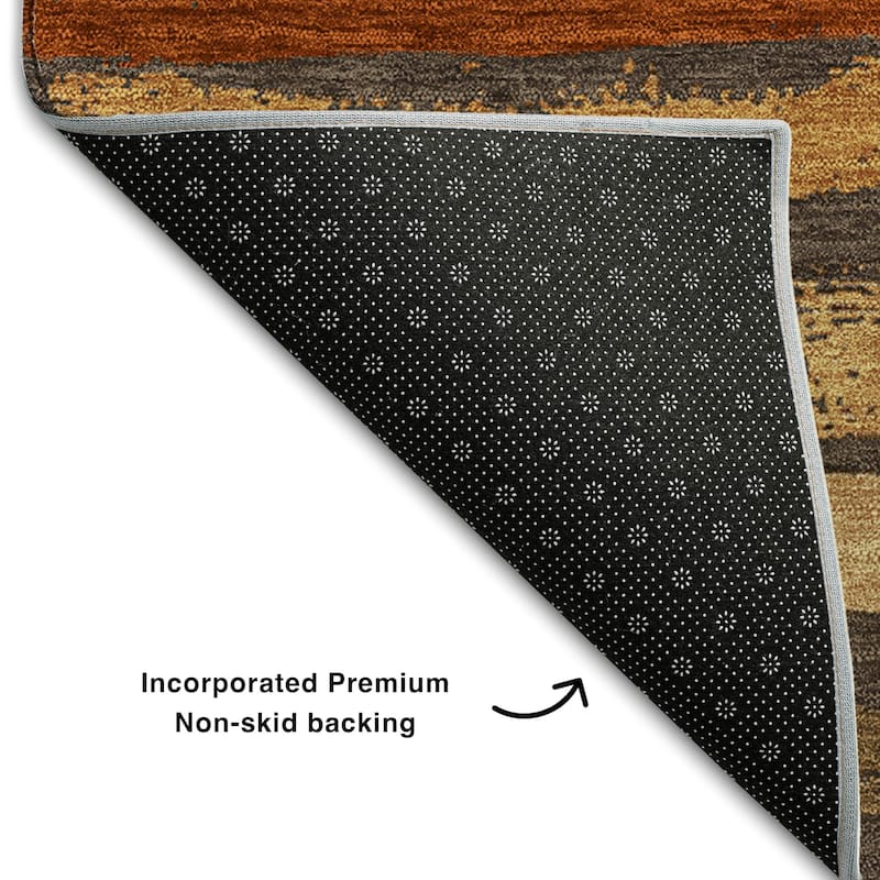 Premium Washable Super Soft Stripe Mayfield Rug