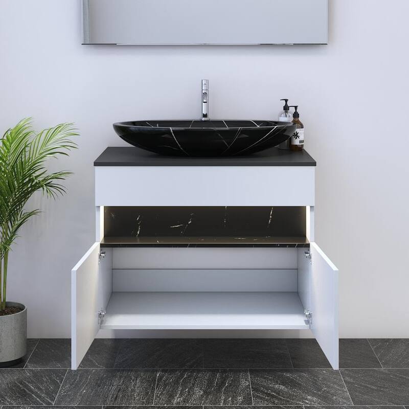 Laguna 2D 80 Floating Bathroom Vanity (32" Width)