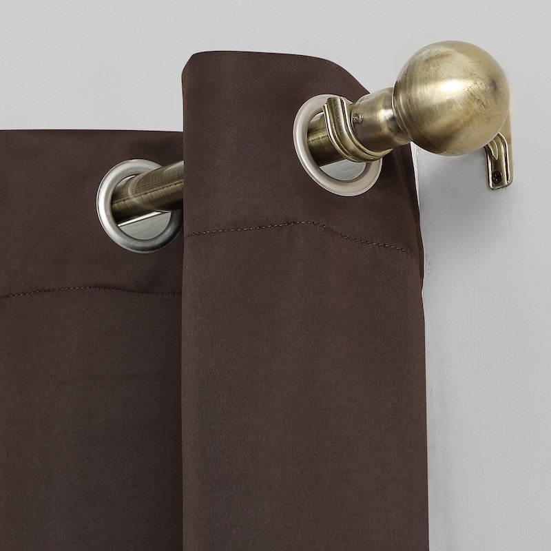 Sun Zero Saxon Energy Saving Blackout Grommet Curtain Panel, Single Panel