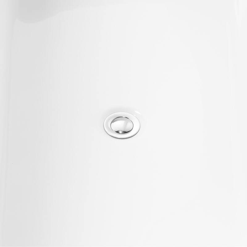 Freestanding Pure Acrylic Sheet Bathtub With Drainage and Overflow