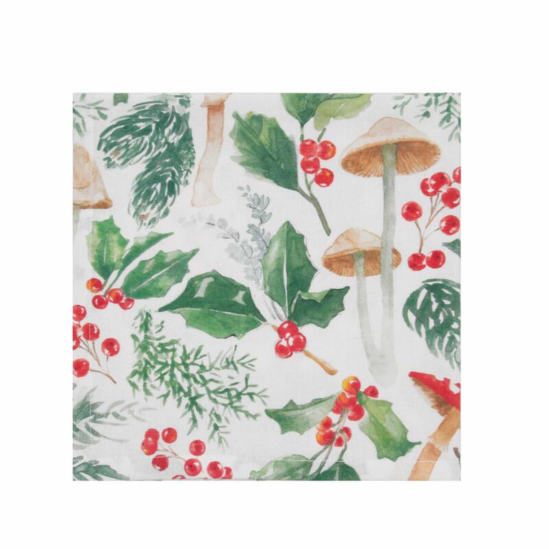 Mushroom Meadow Napkin S/6 - Beige