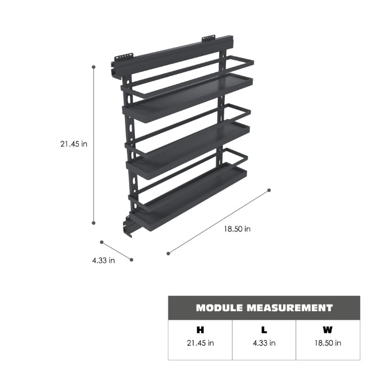 Sorbus 3-Tier Detachable Tabletop Organizer Black Carbon Steel