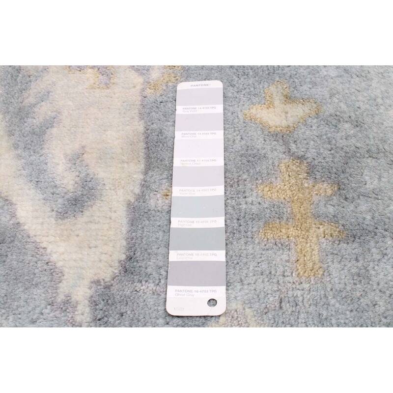 ECARPETGALLERY Hand-knotted Royal Oushak Grey Wool Rug - 8'4 x 9'11