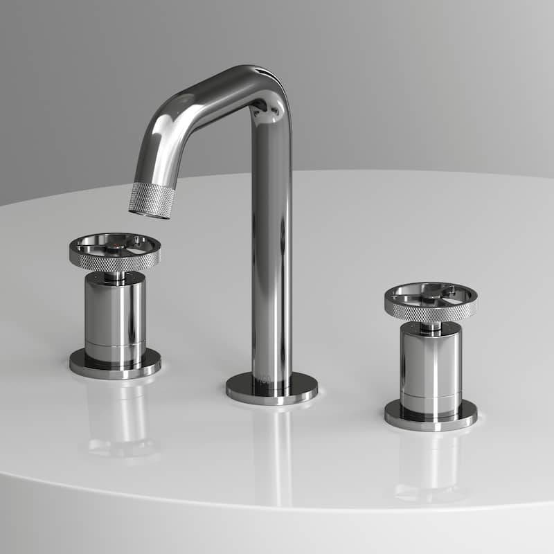 VIGO Cass 8" H 2-Handle Widespread Bathroom Faucet - Chrome