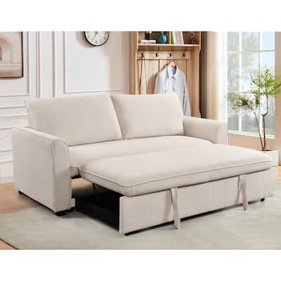 78 Inch 3 in 1 Convertible Sleeper Sofa Bed.