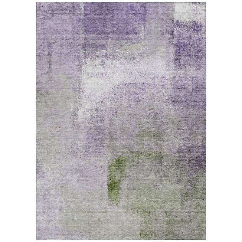 HomeRoots Abstract Transitional Rectangle Outdoor Rug