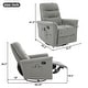 preview thumbnail 56 of 54, Christopher Knight Home - Manual Rocking Swivel Recliner with Massage Function