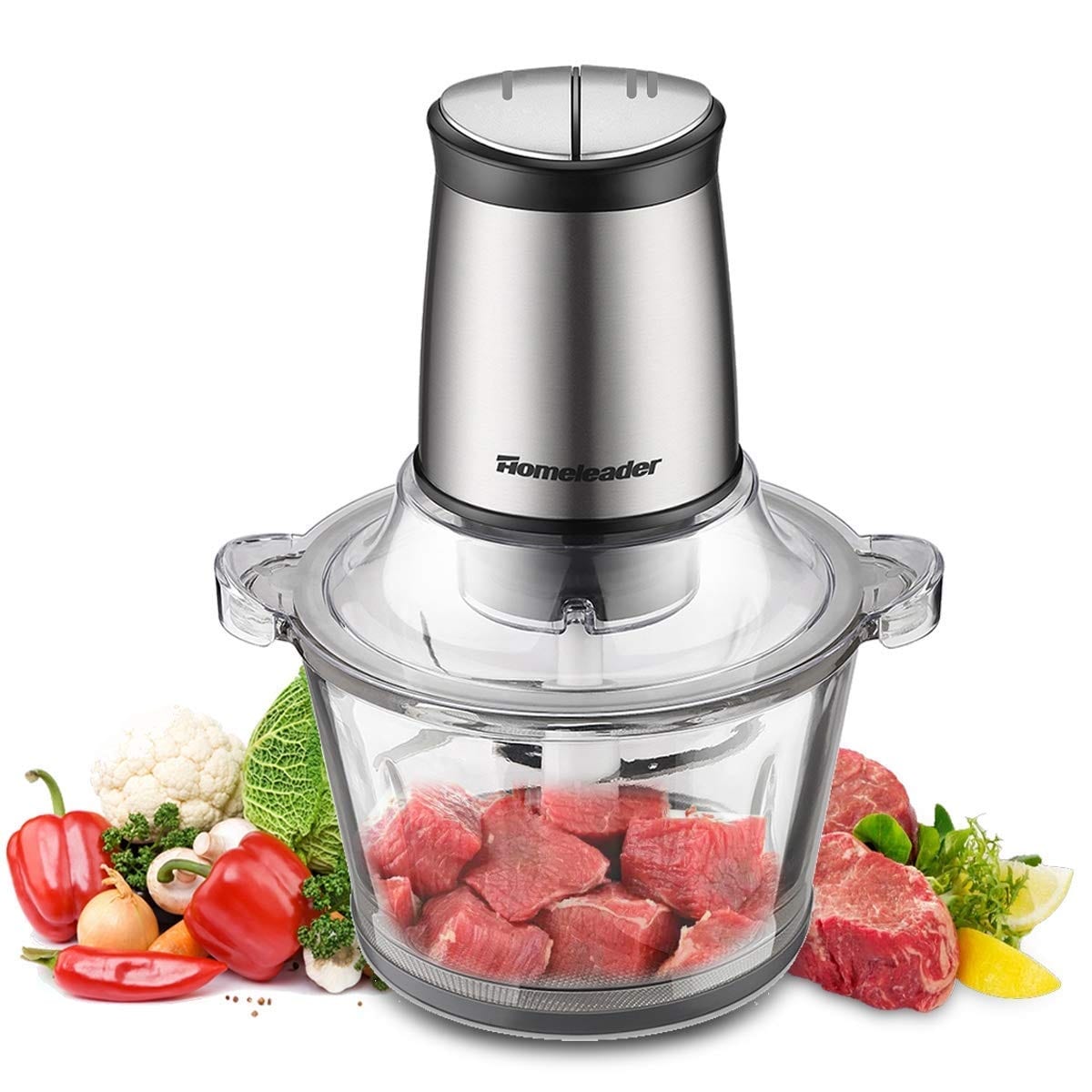 Homeleader Mini Food Chopper Electric Food Processor Baby Food Maker  Cordless Portable Onion Chopper with Handle