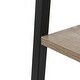 preview thumbnail 10 of 11, Carbon Loft Ogzewalla 4-shelf Wood and Metal Ladder Bookcase