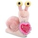 preview thumbnail 1 of 3, DolliBu Mother’s Day Super Soft Plush Pink Snail Small with Pink Heart - 5.5 inches