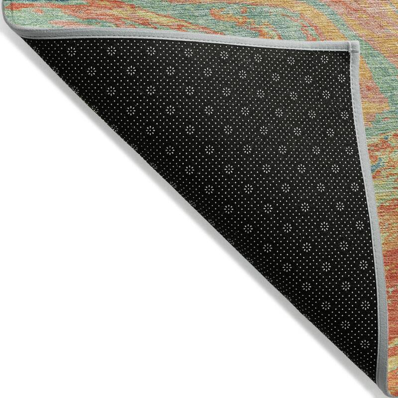 HomeRoots Abstract Transitional Rectangle Outdoor Rug