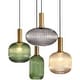 preview thumbnail 5 of 3, Industrial Mid Century Modern Lamp Glass Pendant Lighting