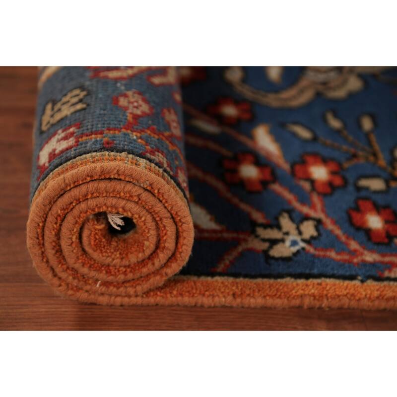 Blue Ziegler Indian Foyer Rug Hand-Knotted Wool Carpet - 2'6"x 5'9"