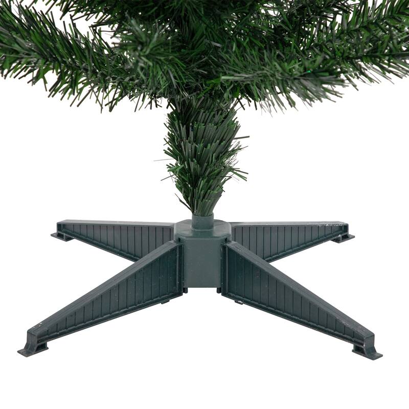 Pre-Lit Medium Multi-Color Fiber Optic Pine Christmas Tree - 4' - 4 Foot