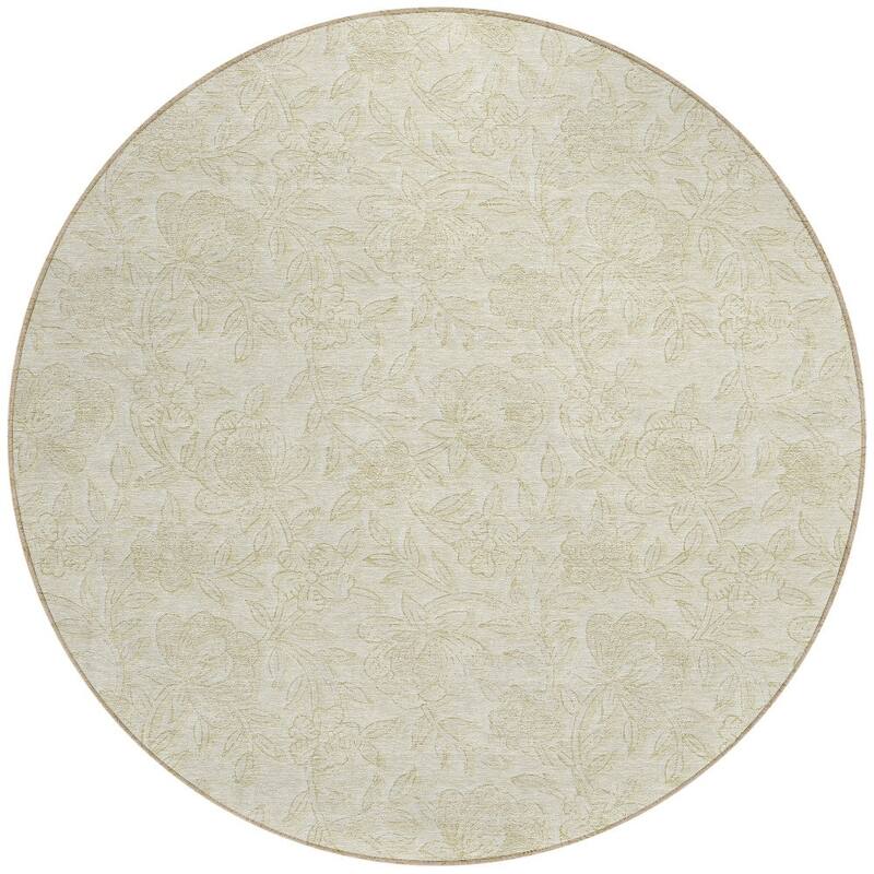 HomeRoots Floral Transitional Rectangle Outdoor Rug