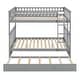 preview thumbnail 67 of 76, Bunkbeds Convertible 2 Beds, Wooden Bunk Bed with Ladder