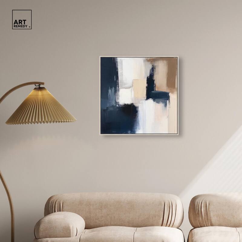 Blue Mood Depth I Canvas by Art Remedy