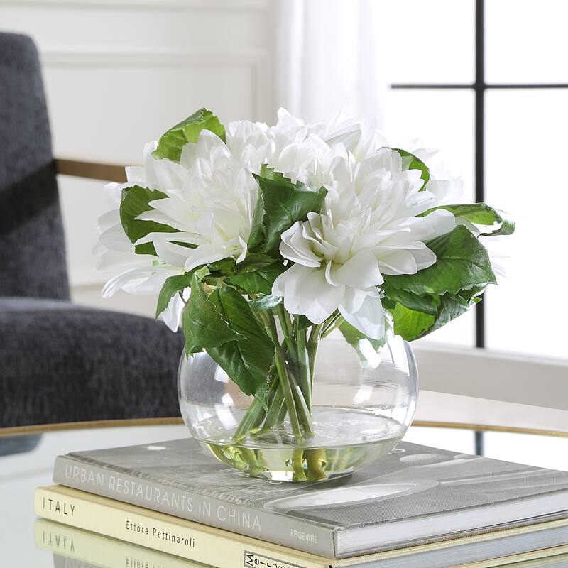 Uttermost Virtue Dahlia Accent - 12"D x 12"W x 10"H