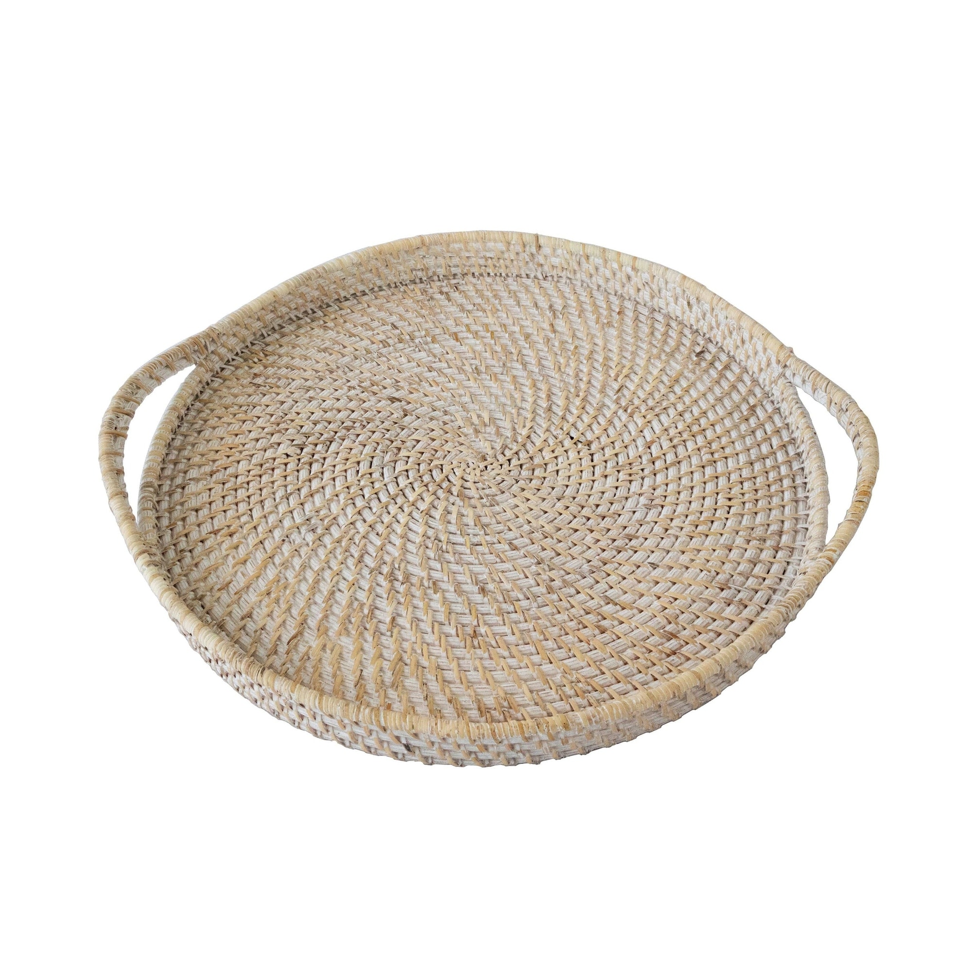 Hexagon Shape Rattan Serving Tray, Coffee Table Home Decorative
