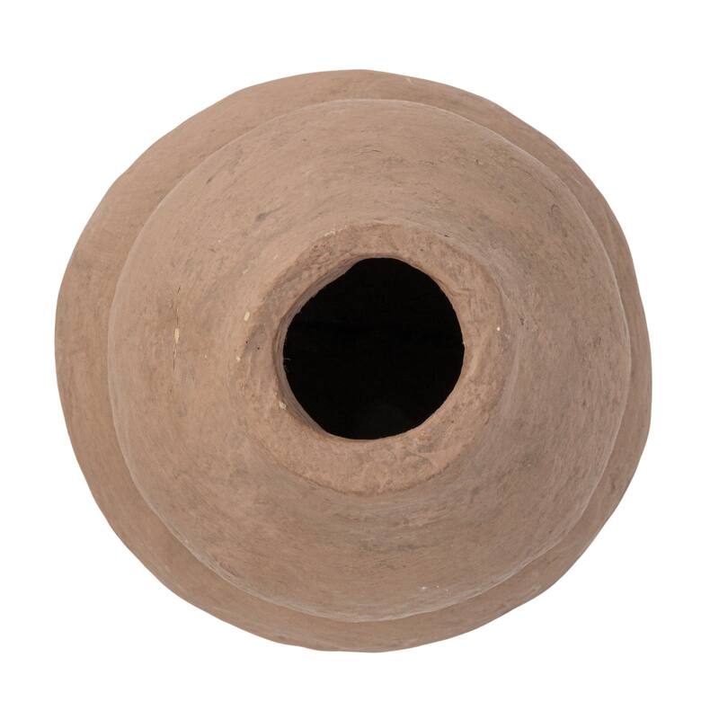 Handmade Paper Mache Vase with Dusty and Smooth Design