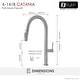 preview thumbnail 6 of 71, Single Handle Pull-Down Sprayer Kitchen Faucet K-141 - Height: 17.25" Spout H: 9" Spout R: 9"