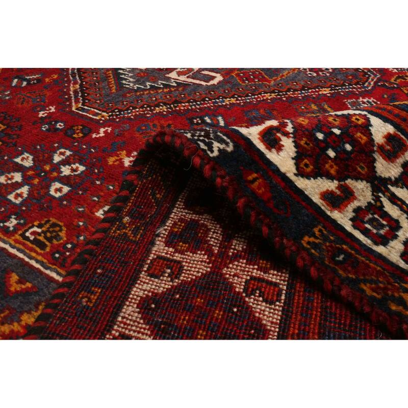 ECARPETGALLERY Hand-knotted Melis Vintage Red Wool Rug - 5'4 x 8'8