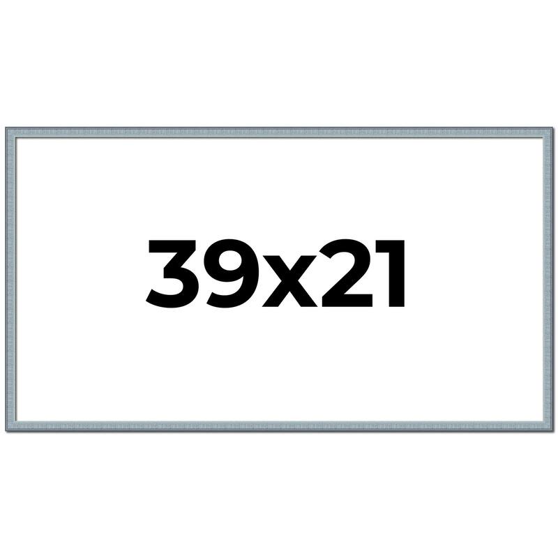39x21 Frame Rustic Sky Blue Solid Wood Picture Frame | 0.75 Inch