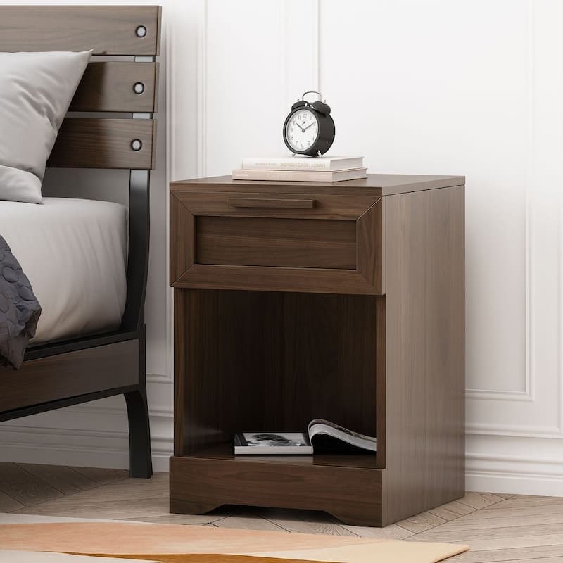 Modern Design 1-Drawer Nightstand by Christopher Knight Home