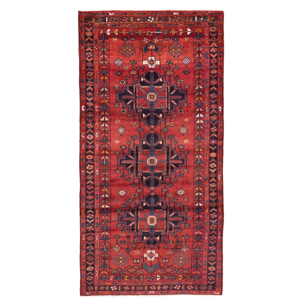 ECARPETGALLERY Hand-knotted Konya Anatolian Red Wool Rug - 5'1 x 10'4