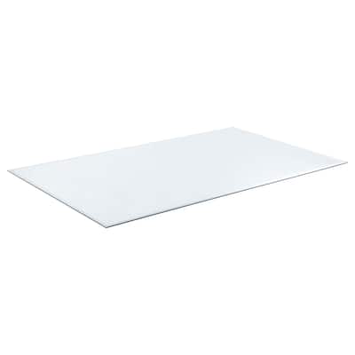 Rectangular Casual Clear Tempered Glass Top