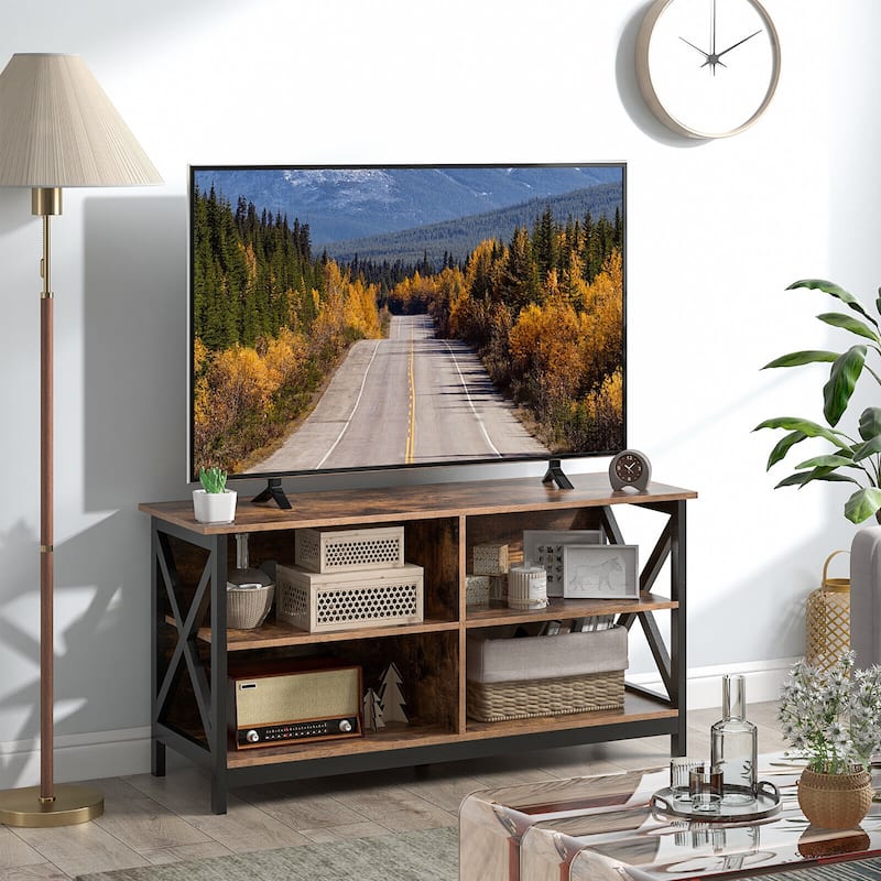 Gymax TV Stand for TVs up to 55'' Entertainment Center w/ Storage