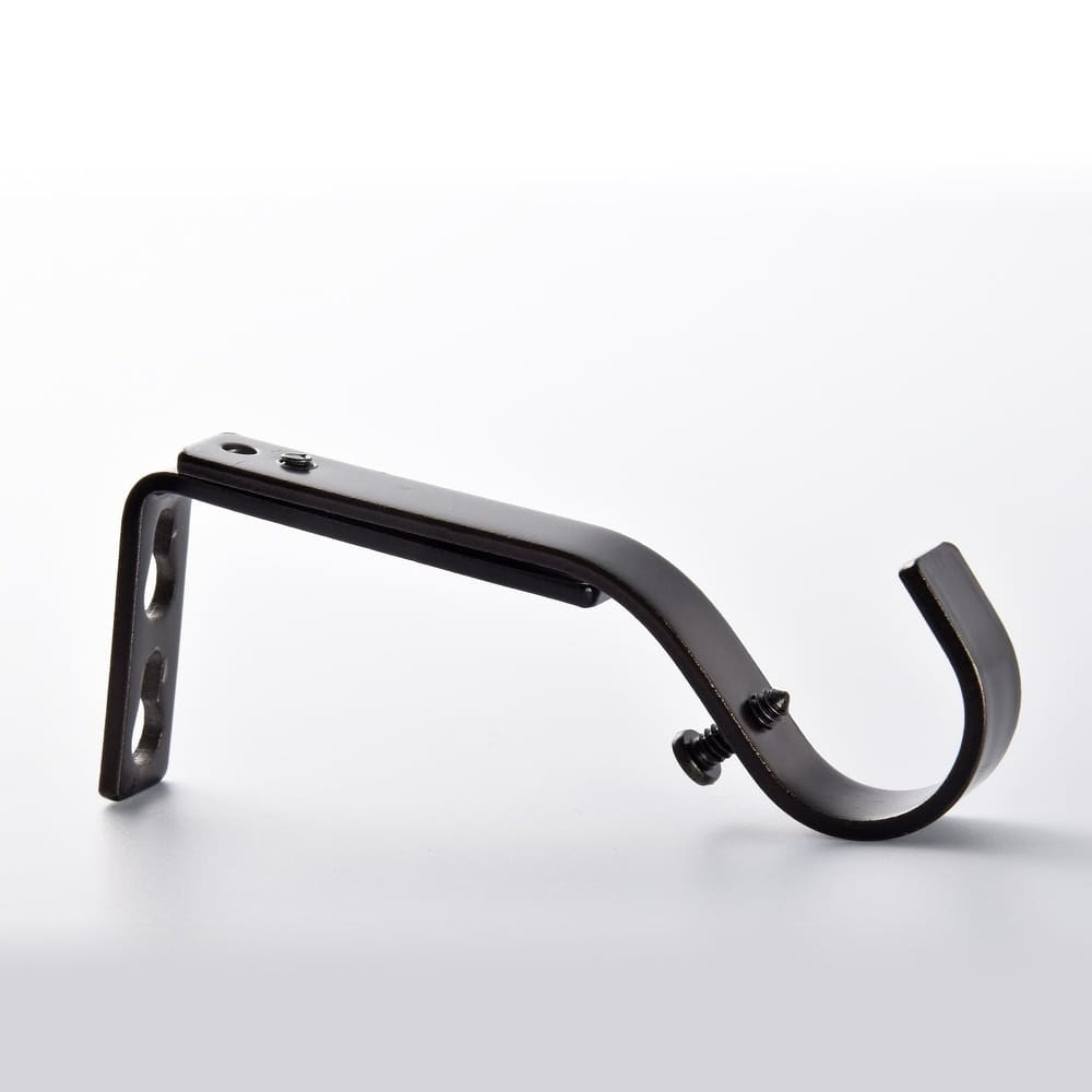 Lumi 1 in. Single Curtain Rod Bracket (4-Pack)