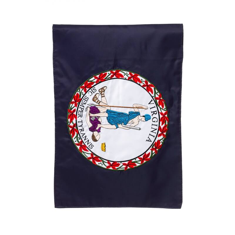 12.5 in. x 18 in. Virginia State Flag Garden Applique Flag