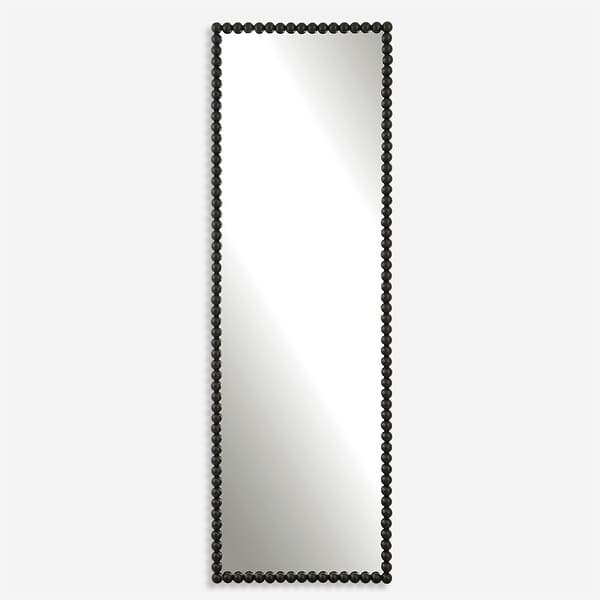 slide 2 of 6, Uttermost Serna Black Tall Mirror - 23.38"W x 72.25"H x 2.25"D