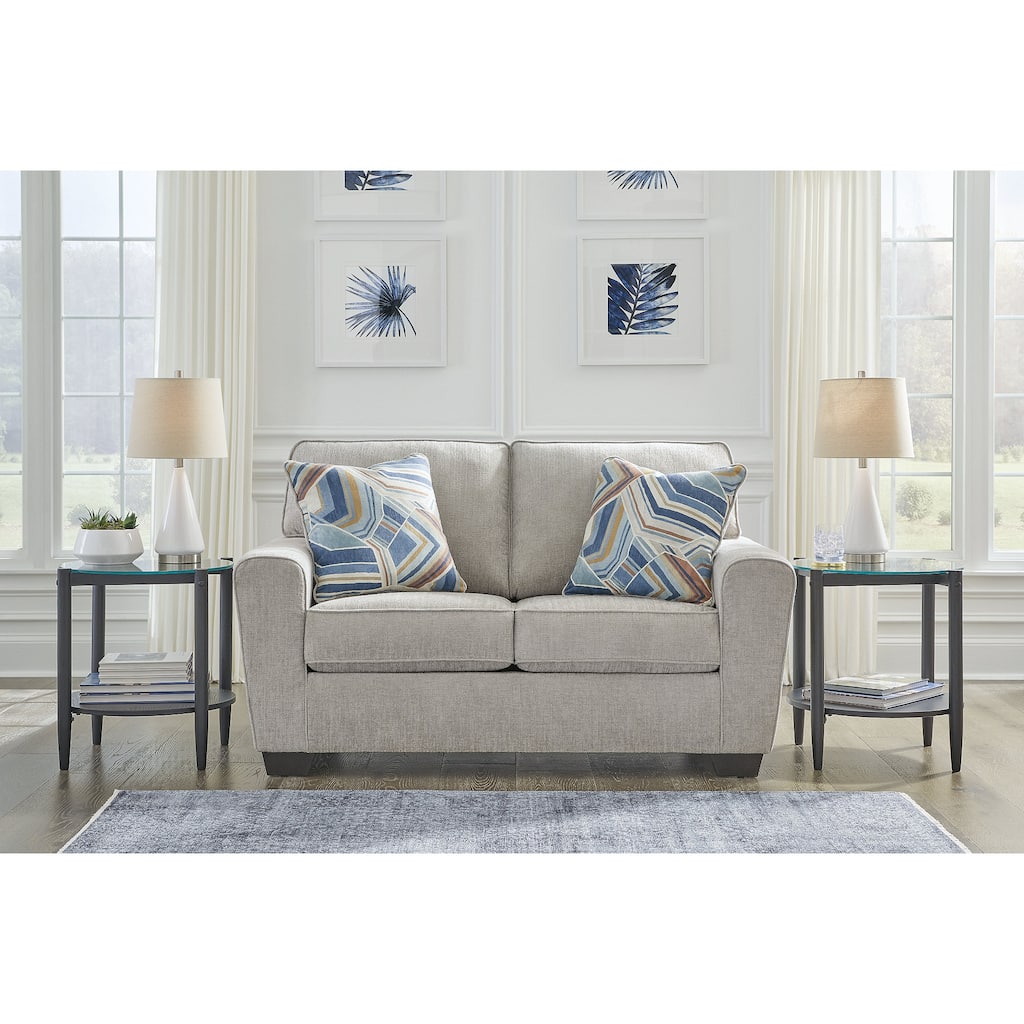 Signature Design by Ashley Cashton Beige Loveseat - 63" W x 38" D x 39" H